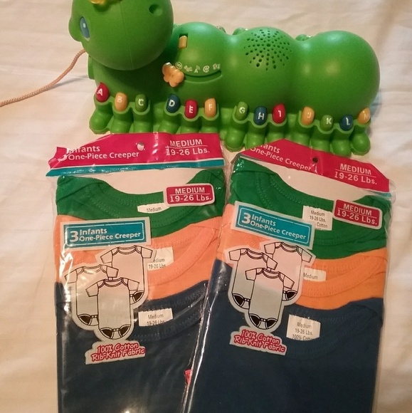 Two packs of three piece infant creeper / onesie - Picture 1 of 2